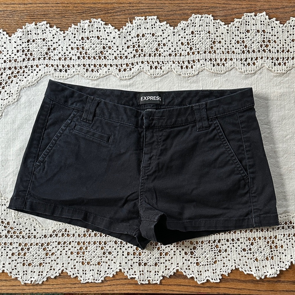 Express Black Shorts